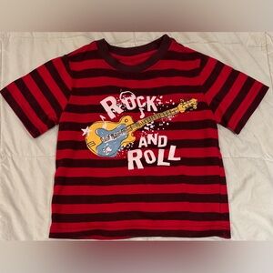 Kids Faded Glory Rock and Roll Striped T-Shirt Size 4T